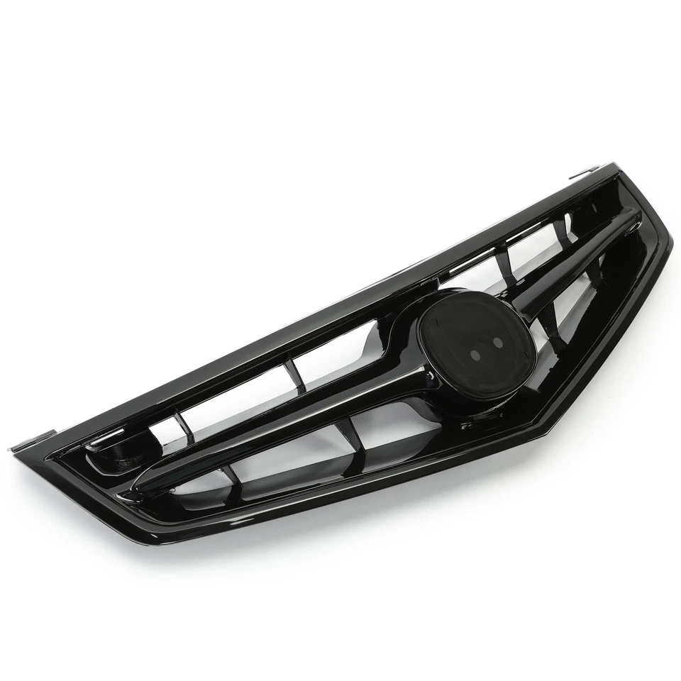 Parrilla superior delantera negra estilo fábrica para Acura TSX sedán 2006 2007 2008 Foto 2 de 4