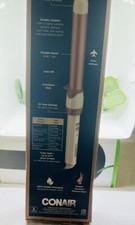 Conair Double Ceramic 1-Inch Curling Iron, 1 inch Wand 30heat Settings open Box