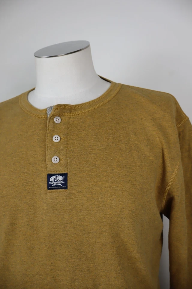 Superdry Hombre Camiseta Algodón Informal Vintage Con Botones Talla 2XL Foto 2 de 4