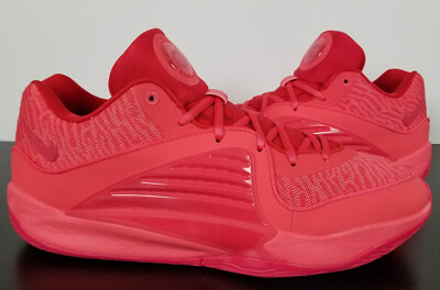 NIKE KD 16 JADEN MCDANIELS WORN TIMBERWOLVES SHOES RED RARE DV2917