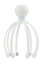 No Brand Octopus Shaped Scalp Massager Tingler With Steel Ball- White