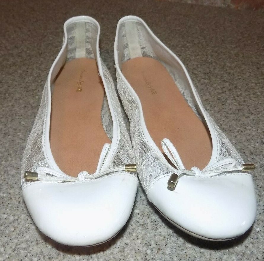cream colored ballet flats