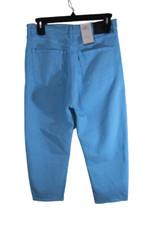 NWT Levis Made  Crafted Barrel Crop Womens Jeans 30 Blue Mist MSRP 398