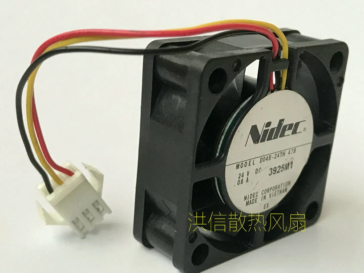 1pcs  Nidec D04R-24TH 47B DC24V 0.08A 4015 3-wire inverter cooling fan 3pin - Image 2 of 4