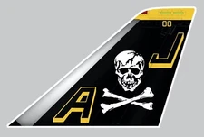 AUTOCOLLANT TOMCAT F14 BLASON FIGHTING 84 SQUADRON JOLLY ROGERS STICKER TA026