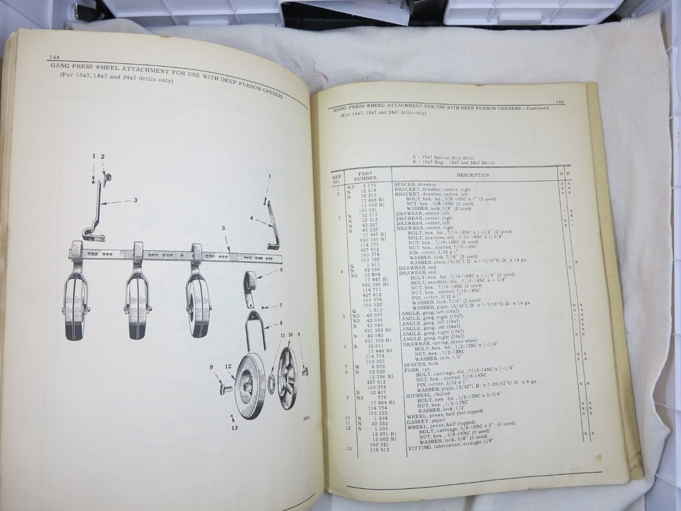 1953 International Harvester McCormick Model MF Grain Drill Owner's
