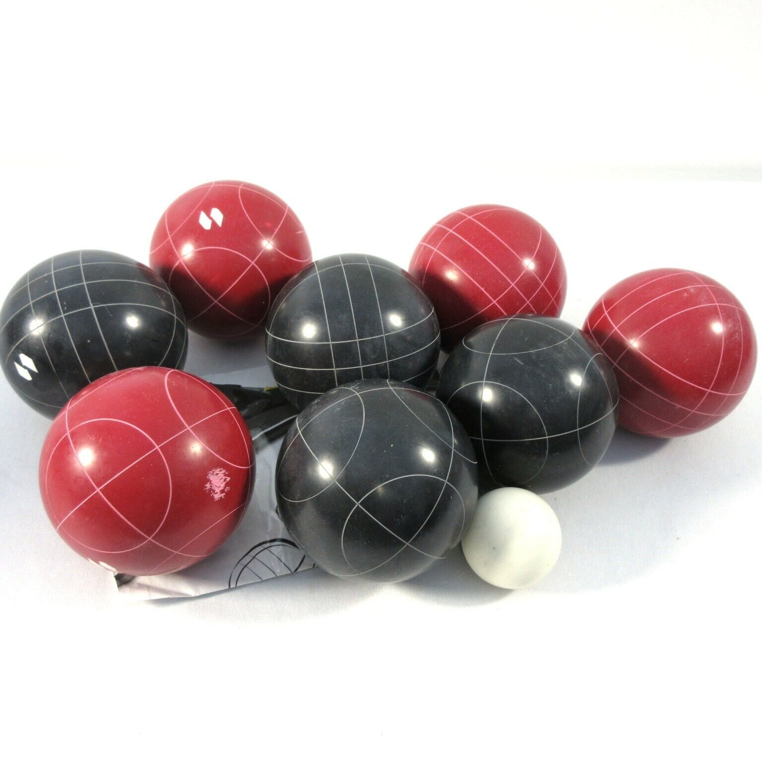 Lightweight Kids Bocce Ball Set Hard Plastic Case W/ Handle, 8 Balls, 2  Pallinos