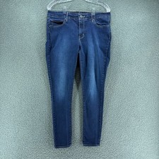 Levis 711 Skinny Jeans Womens 32x30 Blue Stretch Denim Mid Rise Slim Fit