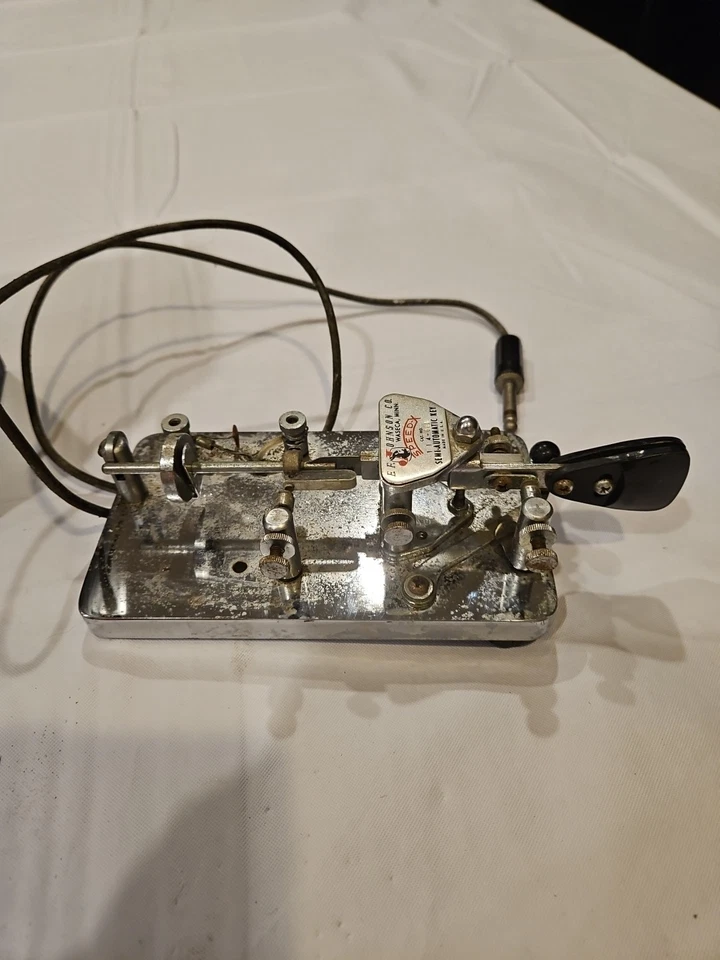 Speed-X 114-501 Semi Automatic Morse Telegraph Key E.F. Johnson Company-Untested - Image 4 of 4