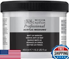 Winsor & Newton Professional Acrylic Matt UV Varnish 450ml (15.2oz)