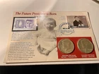 JOHN KENNEDY THE FUTURE PRESIDENT IS BORN (2) 90% Silver 1964PD 50C UNCs & Stamp