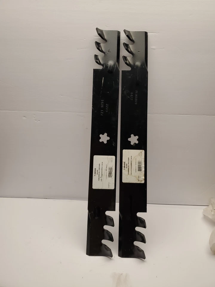 Paquete de 2 cuchillas de acolchado Gator de 21" para Craftsman LT1000 LT2000 DY4500 Prime Line EE. UU. Foto 2 de 4