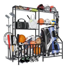 Sports Equipment Organizer, Heavy Duty Golf Bags Stand, Extra Large Ball