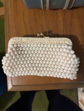 vintage Marcus Brothers Made in Italy beaded evening clutch