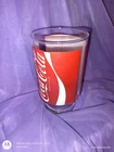 Lot Of 3 Vintage Coke, Coca-Cola, 7up Pedestal Glasses 1970's