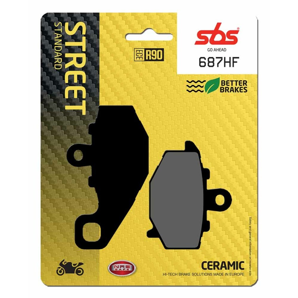 Brake Pads for KAWASAKI ZX 6 R C HIGH PERFORMANCE 2012 Rear Organic Street SBS - Image 47