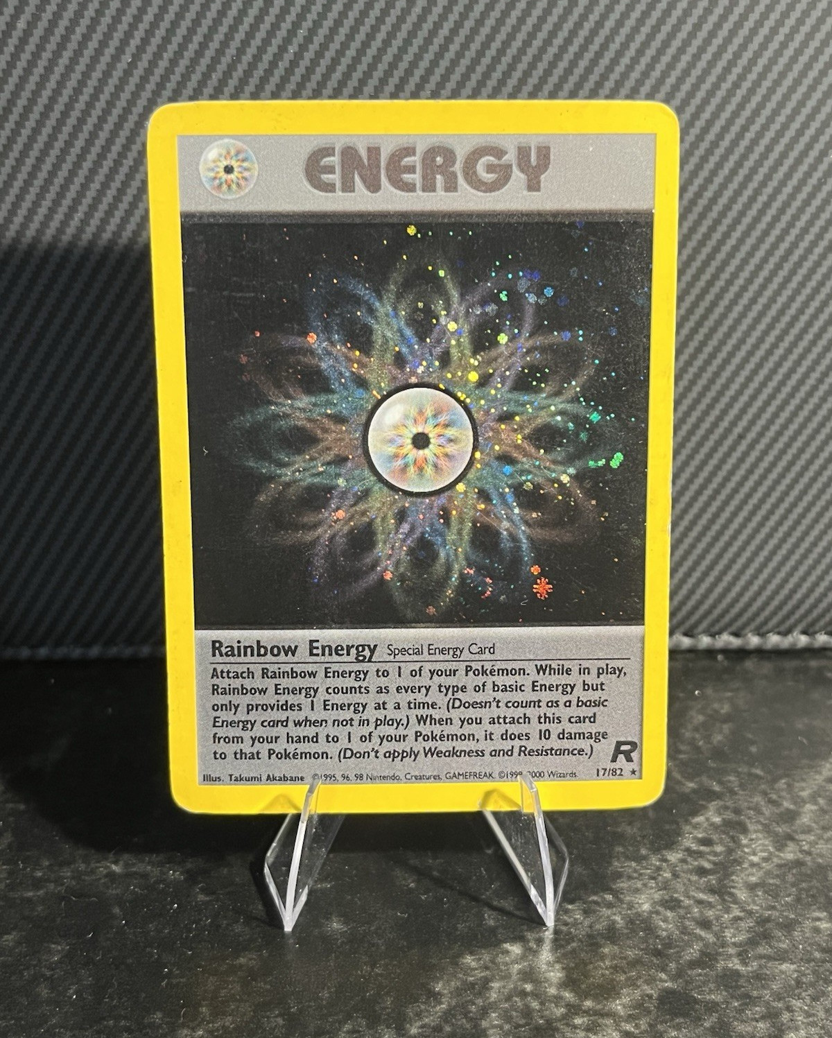 Pokemon TCG Rainbow Energy 17/82 Team Rocket Holo Rare Unlimited English 2000