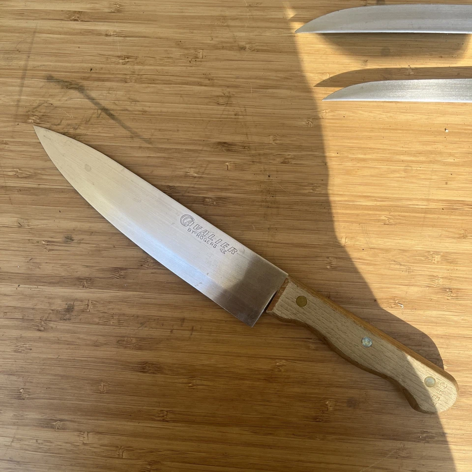 5 cuchillos Rogers Cavalier de acero inoxidable tallador de chef boner utilitario Japón de colección Foto 4 de 4