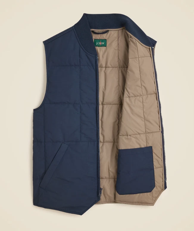 SALE! Men's Jcrew Box-quilt insulated vest with PrimaLoft - 100% AUTHENTIC - New - Image 2 of 4