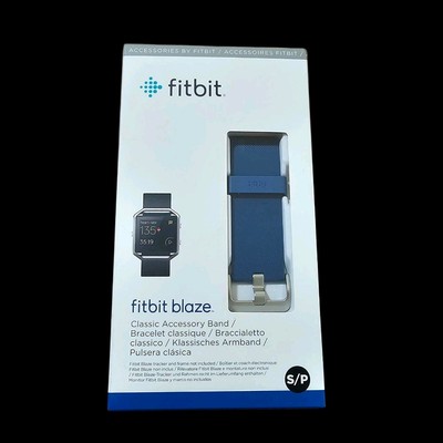 Genuine Fitbit Blaze Classic Accessory Band Blue Small Petite Replacement NIB