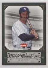 2006 Fleer Greats of the Game Chris Chambliss #22 0b7