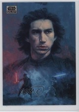 2025 Chrome Star Wars Galaxy Refractor The Duel by Ignacio RC Kylo Ren Rey 19lz