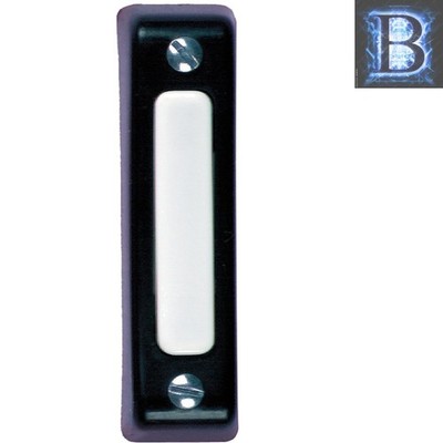 Contemporary Surface Mount Wired Door Chime Push Button - Heath Zenith SL-900-02