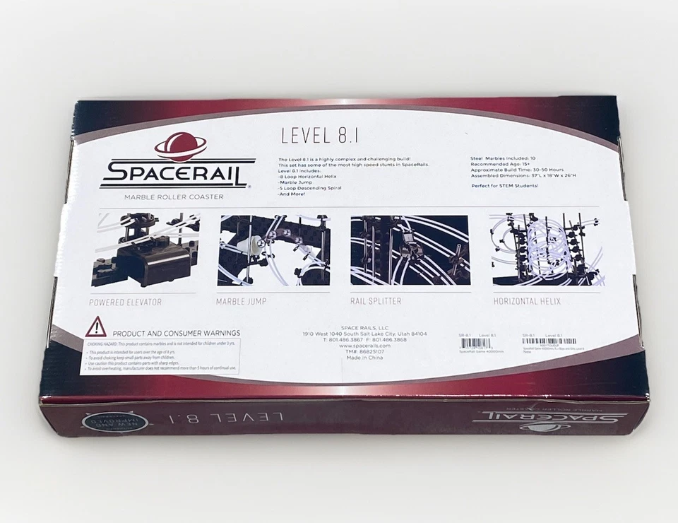 SpaceRail Marble Roller Coaster Level 8.1, New & Improved, STEM Toys, 15+ New - Image 4 of 4