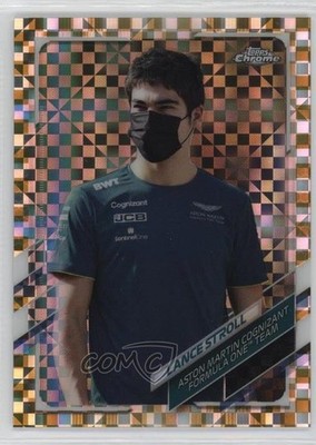 2021 Topps Chrome Sapphire Formula 1 F1 Racers Gold 44/50 Lance Stroll #24 14je