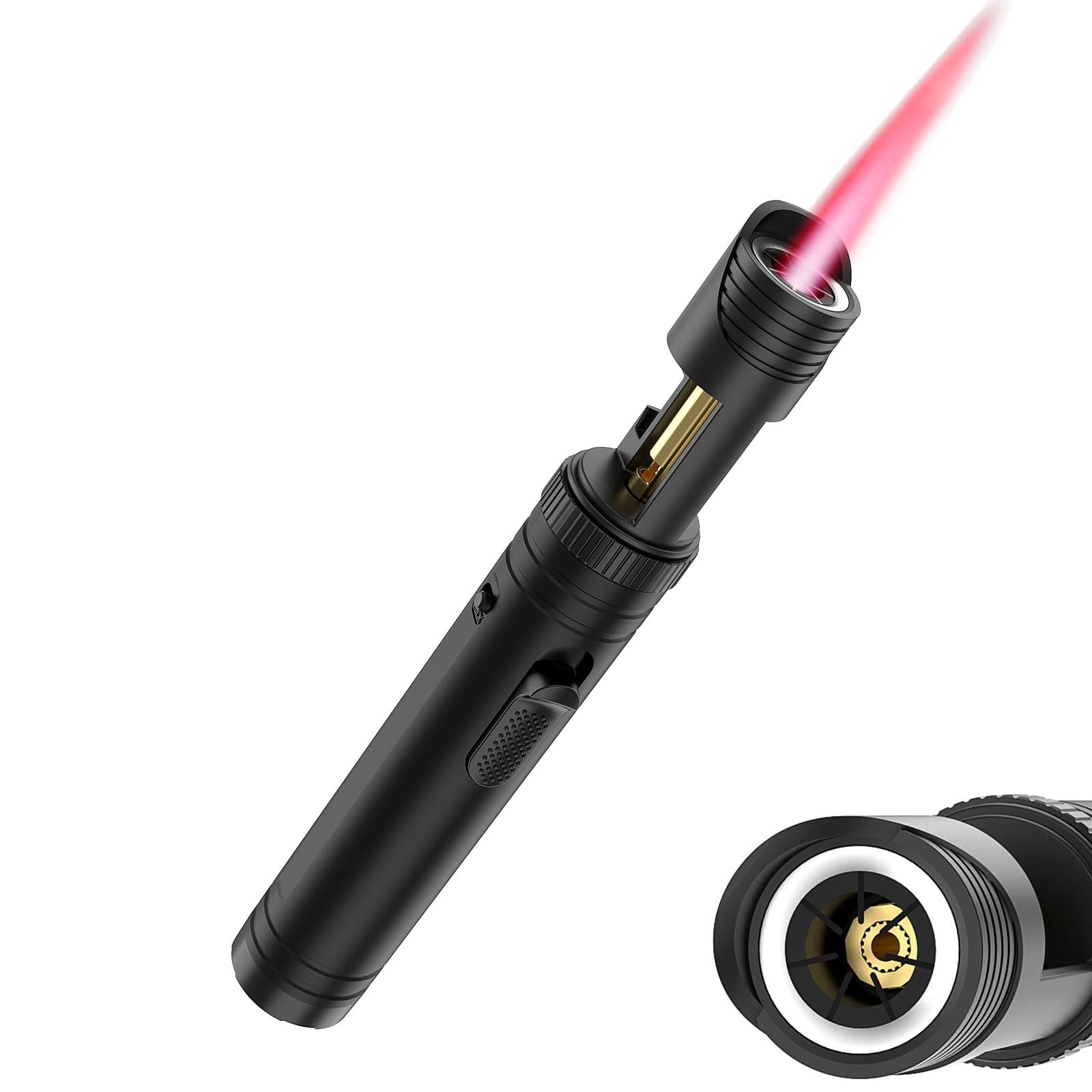 Butane Torch Lighter, Mini Blow Torch- 360&deg; All-Direction Use, Adjustable Con...