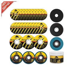 4.5 Inch Angle Grinder Disc Set - Zirconia Cutting & Grinding Wheels