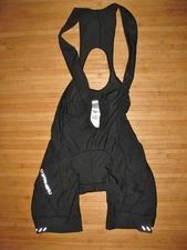 GARNEAU Cycle BIB Shorts Size MEDIUM Nylon Spandex BLACK with CONTOUR PAD