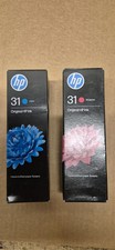 HP 31 Cyan & Magenta Genuine Ink Cartridges - FREE UK DELIVERY! Original!
