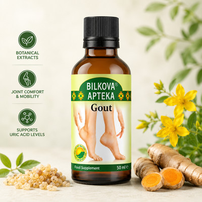 Flüssiger Kräuterextrakt Tinktur Gichtunterstützung mit Vitamin B6 50ml