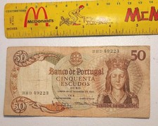 1964 Portugal 50 Escudos Note; Pick 168