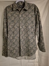 American Blue Shirt Men’s M Blue Casual Button Down Short Sleeve Made In Usa S1