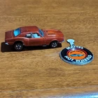Hot Wheels Vintage Redline HK Custom Camaro Orange White Interior w Button