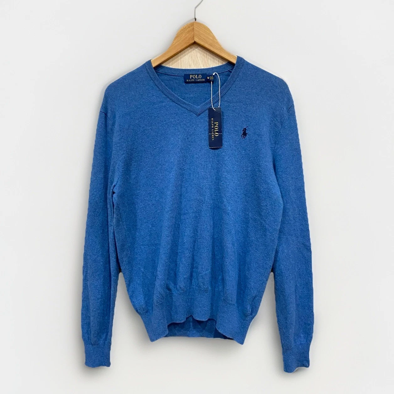 Polo Ralph Lauren Jumper Men’s Medium 100% Merino Wool Knit Italian Yarn BNWT