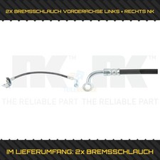 2X NK BREMSSCHLAUCH VORDERACHSE LINKS + RECHTS FÜR HYUNDAI I10 II BA, IA 1.0