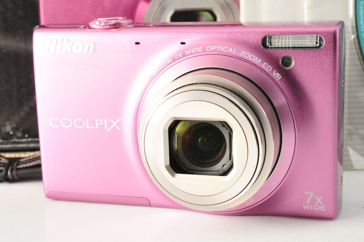 Near MINT BOX] Nikon COOLPIX S6100 PINK Compact Digital