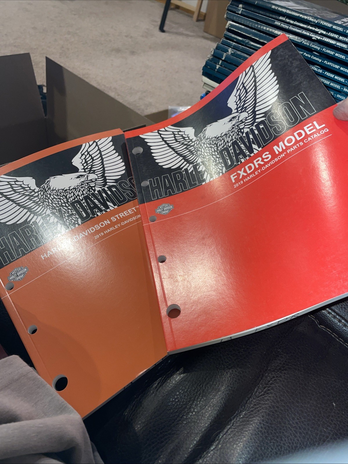 25 BULK Vintage Harley Davidson Manual Parts Catalogs 1991-2019