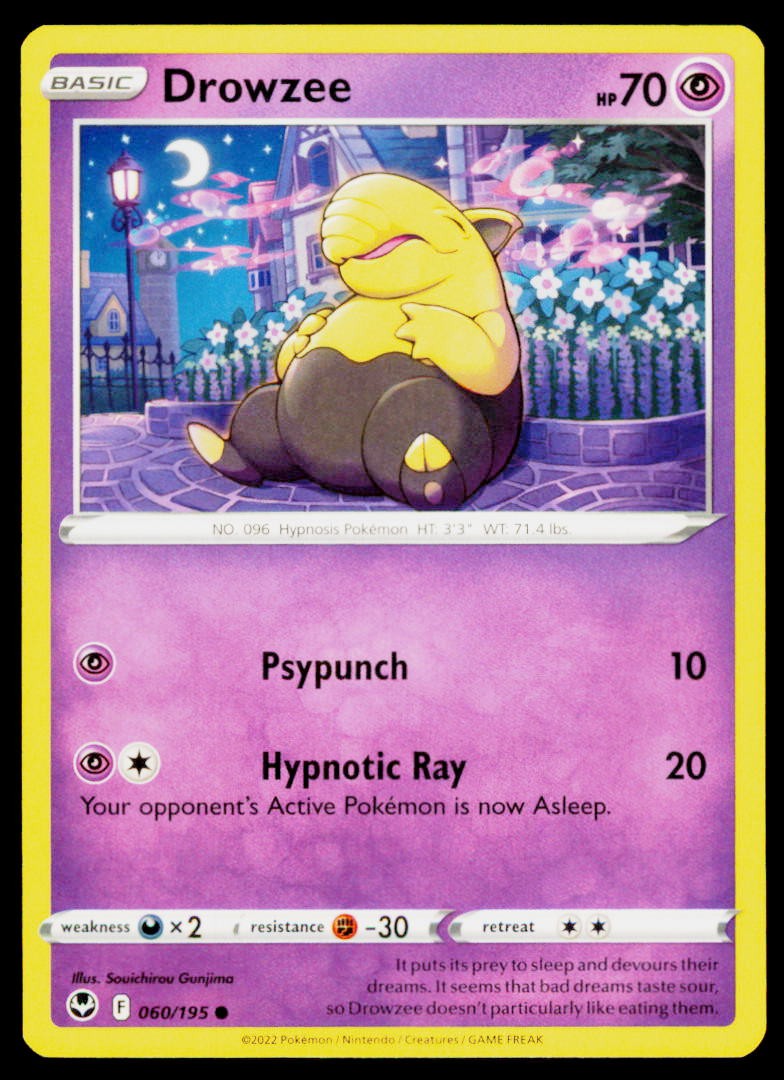 Drowzee Common SWSH12: Silver Tempest 060/195 LP
