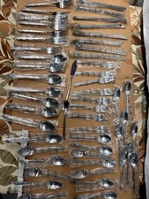Ekco Eterna Mary Ellen Flatware 54 Piece Stainless Steel Japan Retro MCM