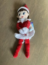 Elf On The Shelf Plushee Snuggler Light Tone Blue Eye Girl 12" FREE SHIPPING