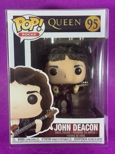 Funko Pop! John Deacon Queen #95 Rocks Vinyl Figure With Protector