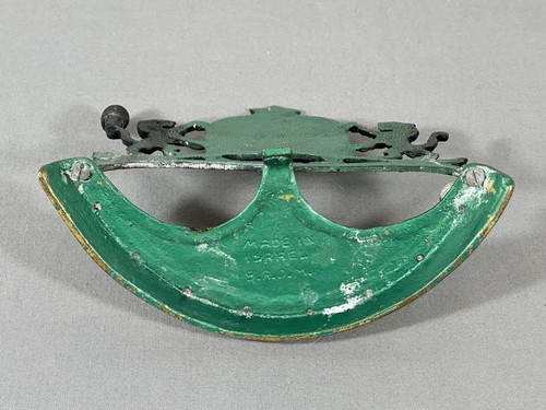 Vintage Green Brass Menorah Lions Of Judah Judaica Hanukkah Ten Commandments 7" - Imagen 10 de 14