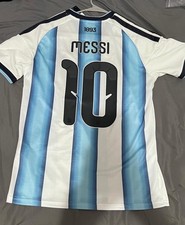 adidas Argentina Soccer Jersey Messi #10 FIFA 2022 M White Blue Black