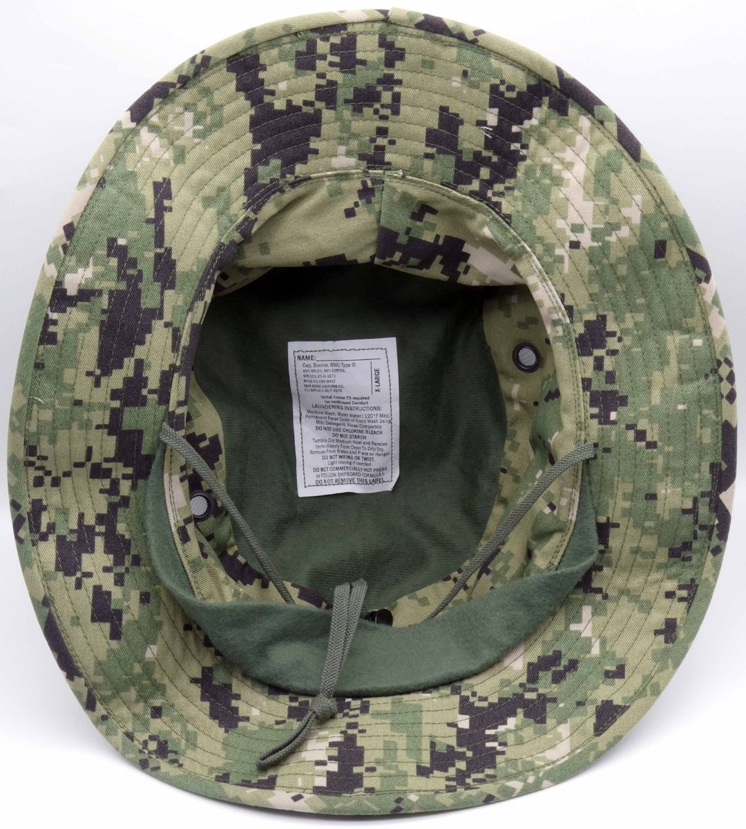 NWU Type III AOR2 Boonie Hat – XLARGE XL NWU3 Digital NSW Navy