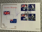 1988 Australian Bicentennial Joint CoverCraft FDC signed David Warner  cricket