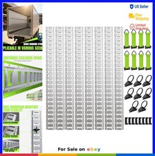E Track Tie Down Rail Kit 4 ft Steel 1500 lb 32 Piece O Ring D Ring Cargo Van